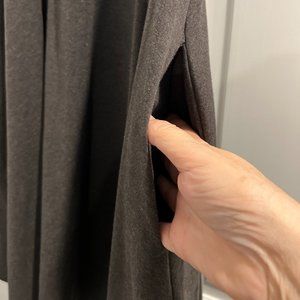 Pact Organic NWOT Key Hole High Neck Tank Gray Dress